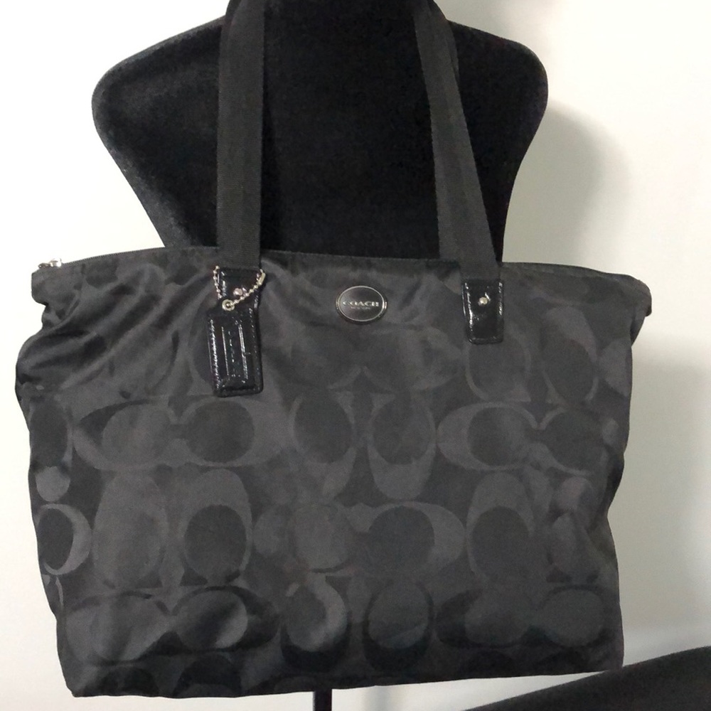 Coach Black Signature Tote Bag - Picture 10 of 15